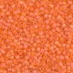 Miyuki delica beads 10/0 - Matted transparent orange ab DBM-855